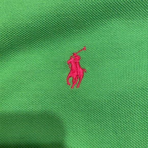 NWOT green Polo by Ralph Lauren classic fit polo shirt. Woman’s size Medium - Picture 3 of 4